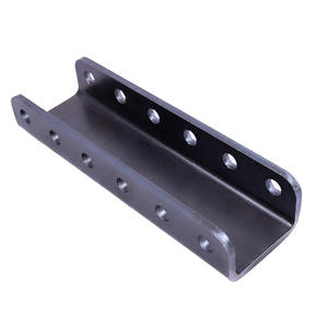 Bracket Saluran Baja Adjustable 6 Lubang untuk <span class=keywords><strong>Coupler</strong></span> Trailer 13000LBS, Baja Q235, Warna Hitam, Kondisi Baru - Product Image 4