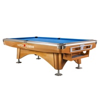 Table de billard de conception américaine moderne à succès, taille personnalisée avec pieds en bois massif et coussins en marbre caoutchouté à vendre