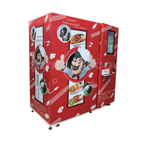 Distributeur automatique de repas prêts à consommer, aliments surgelés et chauds, chauffage au micro-ondes, code QR, libre-service, distributeur automatique de repas