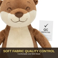 Peluche personnalisée Otter, jouet doux et réconfortant, animal en peluche émotionnel, conception OEM ODM, échantillonnage, fournisseur en gros, fabricant direct d'usine