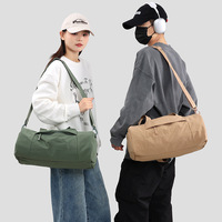 Sac de sport Oxford personnalisé avec fermeture éclair, grande capacité, imperméable, sac de voyage à bandoulière unisexe, bagage d'affaires