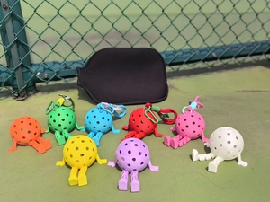 Volon GF01 新登場 ポータブル ピックルボール バッグチャーム 3Dチャーム 編み込みロープ ランヤード デコレーション トーナメント記念品 - Product Image 6