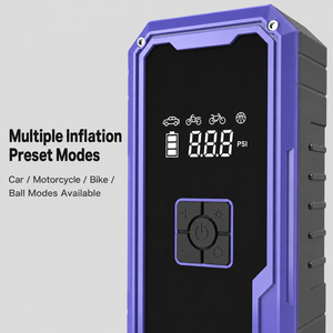 OEM ODM 90W Portable Cordless Tire Inflator Air Compressor 19 Cylinder Type C Rechargeable Pump for Car Motorcycle Bicycle <b>Ball</b> - Product Image 6