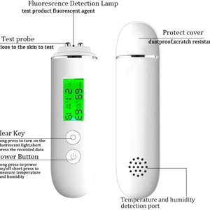 Analyseur de peau rechargeable 2024 pour usage domestique, détecteur de fluorescence, testeur d'hydratation, d'huile et d'élasticité du visage - Product Image 6