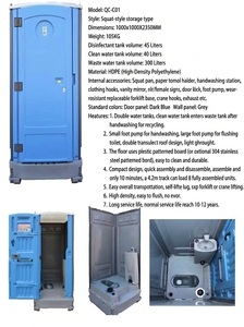 Solution <span class=keywords><strong>WC</strong></span> mobile moderne en PEHD pour commande urgente – <span class=keywords><strong>Cabine</strong></span> de toilettes publique portable en plastique pour vente en gros - Product Image 4