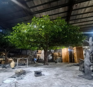Árbol verde grande artificial hecho a mano personalizado de alta calidad-Decoración comercial para centros comerciales, restaurantes y áreas públicas - Product Image 1