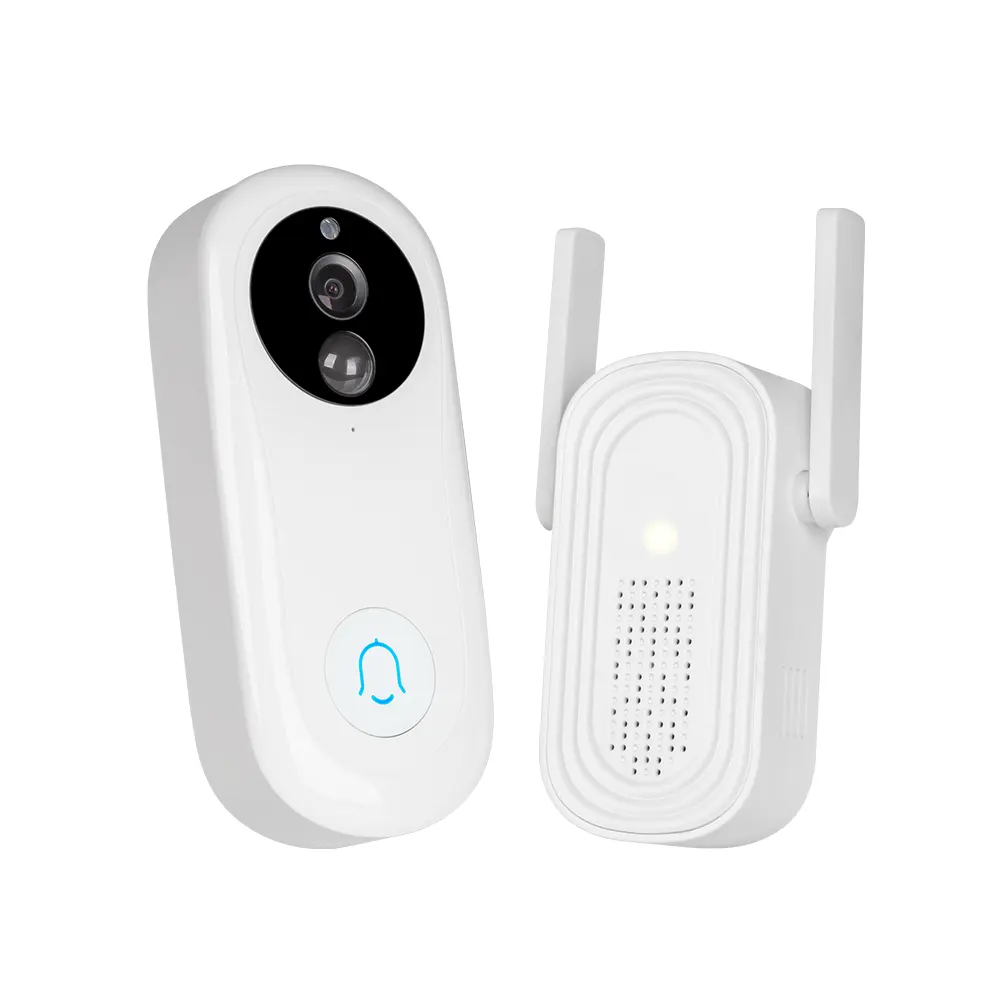 Tuya bel pintu Video nirkabel cerdas, kamera Relay Set lengkap panggilan kontrol jarak jauh melihat bel pintu Video Wi Fi