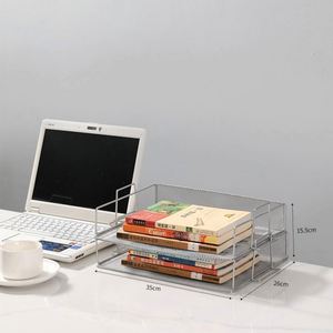 Estante de Pared de Metal con Malla Metálica, Estante de Almacenamiento de Periódicos y Revistas de Cinco Niveles, Estante para Archivos A4, Almacenamiento de Oficina - Product Image 6