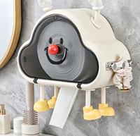 Support mural tendance en forme de nuage pour mouchoirs, sans perçage, avec ventouse, boîte de rangement pour papier, pour salle de bain et décoration intérieure