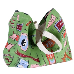 Sac fourre-tout en toile de coton réutilisable, promotionnel, naturel, durable, avec logo personnalisé, impression par sublimation couleur intégrale - Product Image 5
