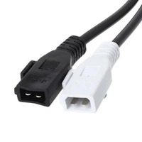 Cable adaptador de diagnóstico para coche, pieza de repuesto de 2x2 VGA serie Dual de 2 pines a 16 pines OBD II OBD2 para Audi y Volkswagen
