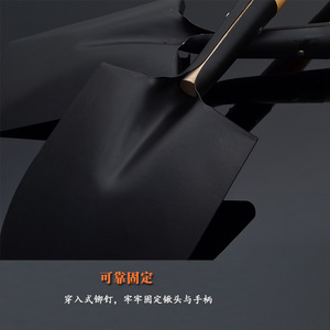 Soumatsu Garden Shovel Metal Blade Wooden Handle Outdoor Planting Tool Yannan Xiuxiu Model YN-h201202 - Product Image 4