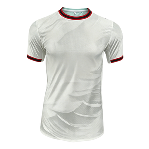 เสื้อฟุตบอล <span class=keywords><strong>AC</strong></span> แบบกำหนดเอง 26/27 สีขาว ระบายอากาศได้ดี แห้งเร็ว อิตาลี คุณภาพสูง รุ่นแฟนบอลและนักเตะ ขอบยางยืด โพลีเอสเตอร์ 100% - Product Image 1