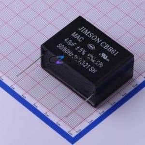 Condensador de Seguridad MAC405J500A04, Componente de Montaje en Orificio (THT), P=41.5mm, 4uF, 5%, 500V - Product Image 1