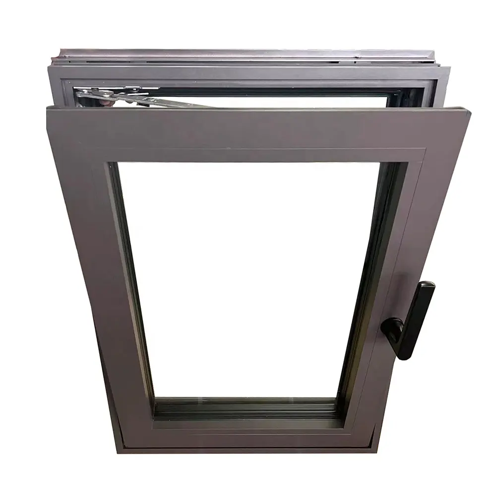 Lvdun Kantelen En Draaien Ramen Kruk Raam Schommel Aluminium Horizontale Moderne Aluminium Legering Glasvezel Wasgoed Winddicht Lamellen