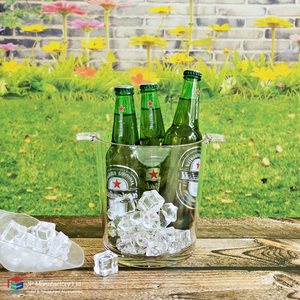Seau à glace rond pour boissons, seau à glace de 2,5 L, polycarbonate incassable, seaux à glace pour champagne pour les fêtes, les bars, les clubs - Product Image 6