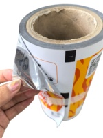 Film d'emballage automatique laminé en aluminium écologique personnalisé pour aliments, snacks, café, aliments pour animaux et liquides
