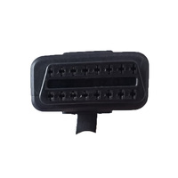 Obd2 Obd II 16pin macho a conector hembra dual Y Splitter Cable adaptador de extensión de cinta plana con interruptor