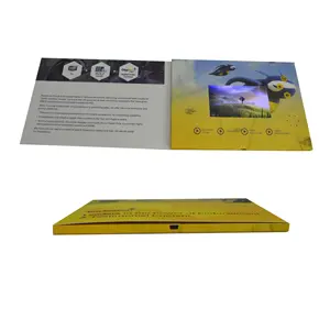 Hot Selling Quality Custom Logo 4.3 Inch Business Video Greeting Invitation Card