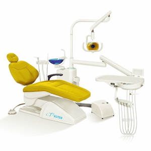 Fauteuil dentaire Voten 208A électrique avec crachoir en céramique certifié CE pour usage en clinique dentaire - Product Image 1