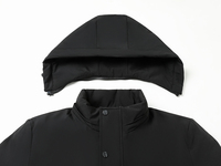 Veste d'hiver imperméable matelassée à capuche pour homme, style streetwear, épaisse, avec fermeture éclair longue, réversible, extensible, 5XL, OEM