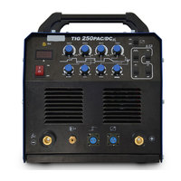 Machine à souder TIG-250PAC/DC portable AC/DC 220V, soudeuse de tuyaux en acier inoxydable à boucle d'oreille, état neuf