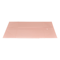 Boîte cadeau personnalisée pliable en forme de livre rose, gaufrage, fermeture magnétique, design pliable de luxe pour mariage, grande taille, faite à la main
