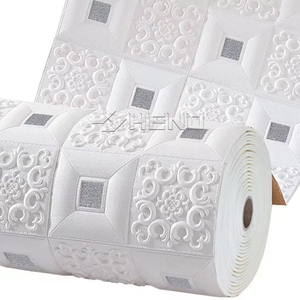 Papier peint en mousse 3D autocollant pour chambre d'enfant Wyc, revêtement mural texturé en PVC, feuilles de plastique ignifuges pour murs intérieurs - Product Image 5