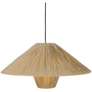 Lampe suspendue moderne minimaliste en forme de champignon, tissée à la main, E27, LED ronde, pour hôtels, restaurants, auberges de style japonais, chambres à coucher - Product Image 5