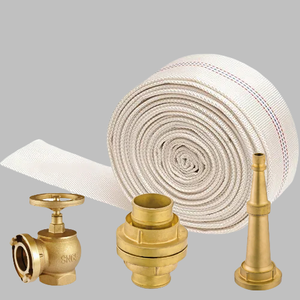 Tuyau d'incendie de 2,5 pouces, blanc, renforcé de fibre de verre, durable, avec bordure cousue, équipement de lutte contre l'incendie - Product Image 6
