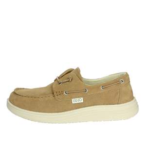 Zapatos Náuticos de Gamuza Beige para Hombre Liu-Jo, Estilo Slip-On, Casuales - Product Image 1