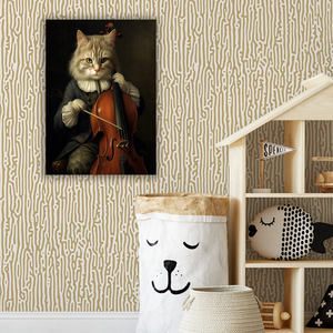 Toptan yüksek kaliteli ev duvar sanatı komik kediler Metal Poster özel mıknatıs asılı sistemi teneke Poster boyalı plak tekniği - Product Image 5