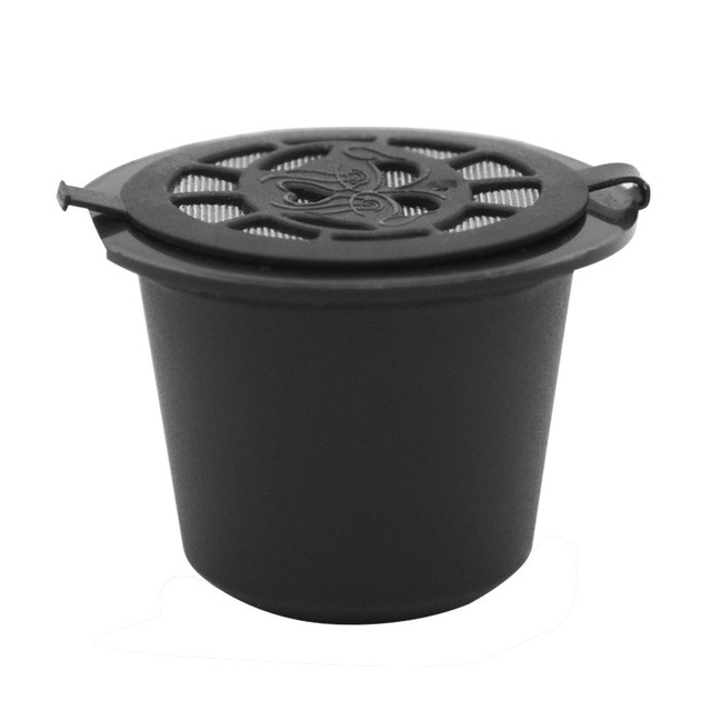 Reusable Portable Cups with Lid Filter Plastic Coffee Capsules Refillable Eco-Friendly Coffee Pods for Machines