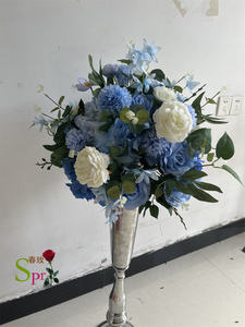 SPR ghirlanda decorativo centrotavola matrimonio verde <span class=keywords><strong>glicine</strong></span> artificiale rosa composizione floreale palla - Product Image 2