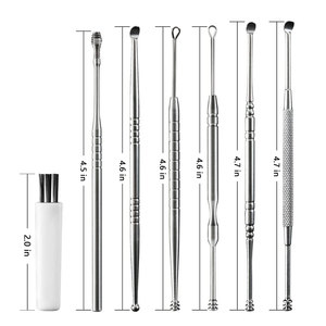 6pcs <b>Ear</b> Wax Remover Tool Set Stainless Steel Colorful <b>Ear</b> <b>Pick</b> Cleaner Kit Custom Logo Reusable Personal <b>Ear</b> Care Wholesale - Product Image 3