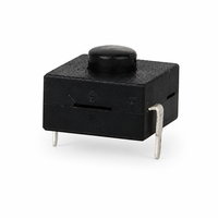 Interrupteur miniature industriel SUDA KAN16-1202A CE, bouton poussoir, 0,5A 50VDC, 2 broches, 50000 cycles, plastique durable, IP40, PCB 1NO