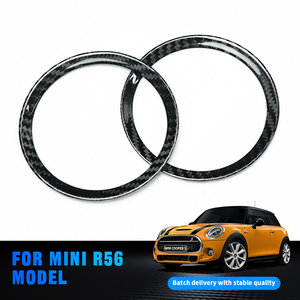 Shasha N-<span class=keywords><strong>MINI</strong></span>-1094 Grille de protection des haut-parleurs de porte intérieure en fibre de carbone véritable pour <span class=keywords><strong>Mini</strong></span> <span class=keywords><strong>Cooper</strong></span> R56 Accessoires - Product Image 4