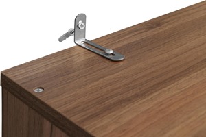 Fabbrica diretta in <span class=keywords><strong>noce</strong></span> Freestanding Hall Tree Coat panca portaoggetti per scarpe 4 appendiabiti - Product Image 3