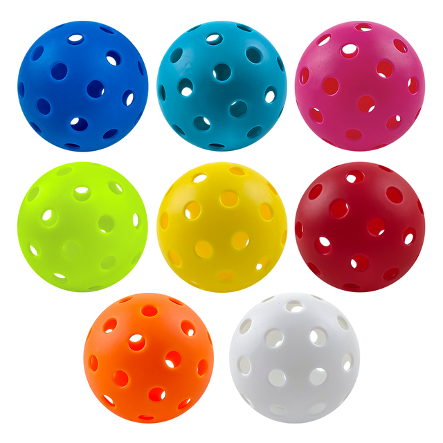 Free Sample 40 Holes Pickleballs Usapa Approved Indoor/Outdoor Customized Color Logo Sports Equipment Gift Pro Player Practice