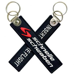 Hot Sale High Quality Double Side Embroidery Fabric Keychain Keytag / Keyring/Jet <b>Tag</b>/Keychains - Product Image 3
