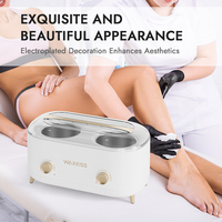 Chauffe-cire professionnel à double pot de 1000 ml * 2, chauffe rapidement, pour salon de beauté et spa, OEM ODM