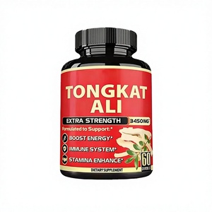Cápsulas de Extracto de Tongkat Ali Orgánico al por Mayor de Marca Privada OEM para Apoyo Energético en Adultos, No Apto para Mujeres Embarazadas - Product Image 1