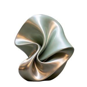 Decoración de Jardín de Lujo Personalizada, Moderna, Abstracta, de Acero Inoxidable, Resistente a la Intemperie, Hecha a Mano, Fácil de Instalar, Grande, para Interiores/Exteriores - Product Image 1
