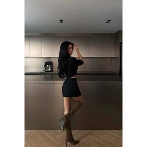 Alondra Black Floral Print <b>Knit</b> <b>Set</b> Casual and Formal Floral Print Pattern for Summer and Autumn Seasons - Product Image 1