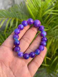 Certified Sugilite Bead <b>Bracelet</b>: Sugilite Purple Gemstone (9-12mm, 157ct) Purple Round <b>Stone</b> Beads For <b>Bracelet</b> Making 9-12mm - Product Image 6