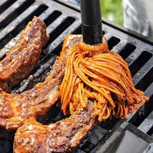 Brosse à badigeonner pour barbecue avec têtes interchangeables, manches en bois, en coton, pratique pour le miel, <span class=keywords><strong>les</strong></span> épices et l'huile - Product Image 5
