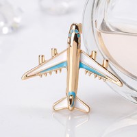 Épinglette d'avion en émail Insigne d'avion en métal Mode Hipster Vêtements avec accessoires