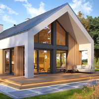 Offre spéciale, kits de villas préfabriquées, structure légère en acier avec 3 chambres à coucher, maisons modulaires préfabriquées de luxe