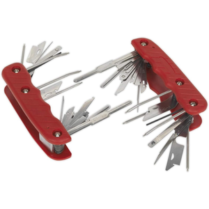 36pcs Stereo đài phát thanh loại bỏ công cụ Kit cho hầu hết các xe đài phát thanh loại bỏ công cụ thiết lập 36PC chức năng đài phát thanh phát hành Key <span class=keywords><strong>Set</strong></span> - Product Image 1