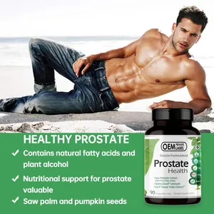 OEM Wholesale 2400 Mg Prostate Function Support Natural Healthcare Pills Saw Palmetto Herbal Supplement Prostate Capsules